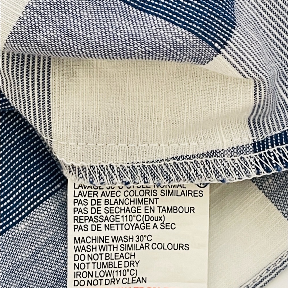 Tartine et Chocolat Blue and White Gingham Blouse Top Girls Size 3T - Picture 9 of 10